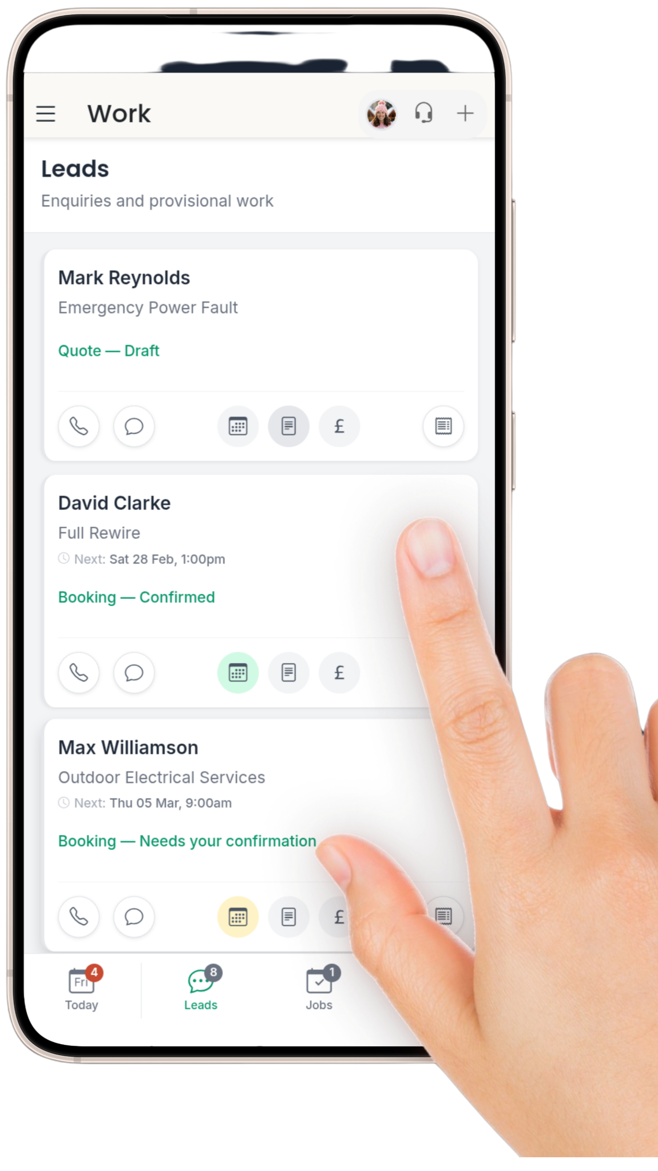 New lead captured from call
